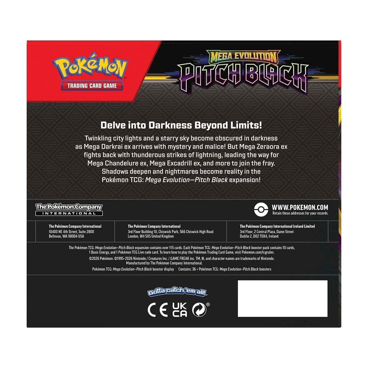 Pokemon Pitch Black Booster Box
